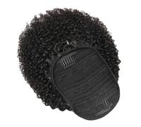 Cabilock Curly Drawstring Ponytail Extension Kinky Curl Hairpiece for Women Natural Texture Soft Headdress Compatible with Various Skin Tones and Face Shapes