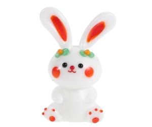 Cabilock Cute Bunny Decor Easy Maintenance and Wipe Clean Quickly Glass Figurine with Unique Glass Bunny Design for Room Accessories or Office Table Centerpiece