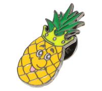 Cabilock Cute Pineapple Brooch for Women Alloy Fruit Lapel Pin Resistant to Deformation Versatile Use, for Pineapple Shirt Day on Jackets and Shirts