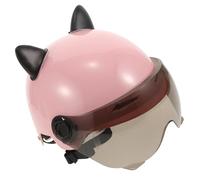 Cabilock Cycling Helmet Cat Ears Outdoor Half Face Helmet for Summer Riding and Outdoor Riding ABS Unisex Design