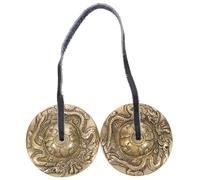 Cabilock Cymbals Bells for Yoga Meditation Cymbal Bell for Religious Ceremony Handcrafted Ring The Random Color