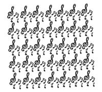Cabilock Decor Music Party Confetti Music Paper Decoration Birthday Bachelorette Reunion Topper Note Guest Wedding Decor Centerpieces Table Bunting Large Eve Sing Oh Black