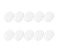 Cabilock Decorative Bolts Toilet White Plastic 10pcs Caps Bolt Screw Cover Caps and Bowl Secure Fittings with Elegant Appearance Bathroom