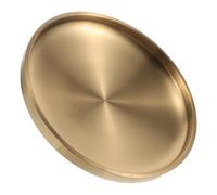 Cabilock Decorative Bowl Sturdy Round Entryway Organizer Tray Golden Stainless Steel Large with Modern Minimalist Style for Keys and Trinkets for Hallways and Porch Table Clutter