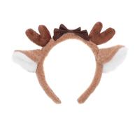 Cabilock Deer Ear Headband Plush Cosplay Accessories Cute Reindeer Hairband Decorative Multi-function for Makeup Washing Face Winter Random Style