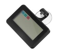 Cabilock Digital Freezer Thermometer and Hygrometer with Alarm Compact Fridge Temperature Gauge for Indoor Use Lightweight Mini Refrigerator Humidity Monitor with Hook and Magnet Black