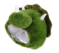 Cabilock Dinosaur Costume Hat for Lightweight Plush Animal Headwear for Festivals Parties and Cosplay Fun Triceratops Design for Imaginative Play