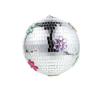 Cabilock Disco Laser Ball Hanging Reflective Mirror Disco Ball for Stage Performances and Club Events Mirror Surface and Mini