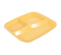 Cabilock Divided Plate with Compartments Multi-use Serving Tray for Kitchen and Outdoor Picnics Heat Resistant Portion Plate with Anti-Skid Base for Appetizers Fruits Desserts and Snacks