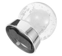 Cabilock DIY Blank Photo Snow Globe 85mm Diameter with Silver Base Sublimation Snow Globe Craft Kit for Christmas Wedding Birthday Gifts for Custom Photo Display