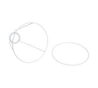 Cabilock DIY Cone Shaped Lamp Shade Wire Frame Kit for Table Lamp Metal Support Ring for Home Desk Use