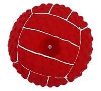 Cabilock Dog Chew Squeaky Latex Ball Molar Supply for Puppy Teething and Bite Resistant Red Training for Active Dogs