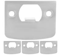 Cabilock Door Reinforcement Strike Plates Practical Use Stainless Steel 4pcs with Smooth for Deadbolt and Doorknob Security for Door Frame