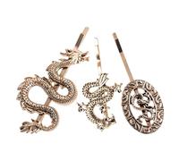 Cabilock Dragon Hairpin Punk Bobby Pins 6Pcs Metal Hair Clips for Women Halloween Cosplay Parties