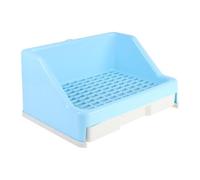 Cabilock Drawer Type Lop Ear Rabbit Toilet with Fixed Lock Buckle Design Anti-tipping Plastic Toilet for Pet Rabbits Easy to Fix on Cage for Home and Pet Store Use