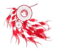 Cabilock Dream Catcher Pendant for Wall Hanging Unique Decorative Home Accessories Red Bedroom Decor and Hanging Ornament