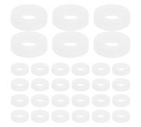 Cabilock Drum Set Washers 100Pcs White Plastic Non-Slip Cymbal Pads Gasket for Electronic Drum Kit Jazz Percussion Replacement