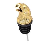 Cabilock Eagle Head Wine Pourer Decorative Wine Stopper Eagle Head Pour Spout Eagle Wine Stopper Jar Opener for Seniors with Drip Stop Wine Animal Wine Spout Wine Opener Zinc Alloy Golden