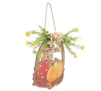 Cabilock Easter Hanging Decoration Wreath Artificial Flower Garland Door Sign Spring Festival Home Decor Indoor Wall Ornament