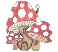 Cabilock Easter Wooden Mushroom Table Sign Charming Decor for Indoor and Outdoor Easter Celebrations Safe Material for Garden and Home Decoration