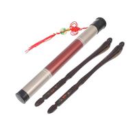 Cabilock Ebony Bird Dulcimer Hammers Set for Beginners, 1 Pair Yangqin Practice Mallets with Bucket, Musical Instrument Parts and Dulcimer Tools for Training and Playing