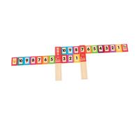 Cabilock Educational Subtraction Ruler Wooden Math Teaching Tool for Kindergarten Learning Composition Aid Math Thinking Development Equipment