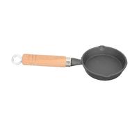 Cabilock Egg Frying Pot Portable Cast Iron Skillet Non Stick Small Frying Pan for Induction Hob Multi-Functional Oil Heating Cookware for Friends