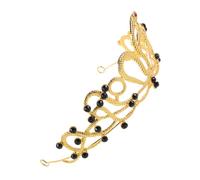 Cabilock Egyptian Snake Crown Wedding Tiaras for Bride Rhinestone Queen Headpiece Halloween Birthday Party Hair Accessories for Women Snake Crown