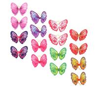 Cabilock Elastic Dog Hair Bows with Braid Ribbon Material 16pcs Chic Look and Delicate Style Hair Tie Bow for Dogs Puppy Party Decoration for Daily Life and Birthday Parties