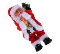 Cabilock Electric Dancing Santa Claus Figurine Christmas Ornament Musical Moving Xmas Decoration for Tabletop Home Holiday Party Gift