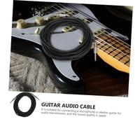 Cabilock Electric Guitar Audio Cable Black with Spring Sleeve High-conductivity Wire for Guitar Amp Connection Professional Stereo Instrument