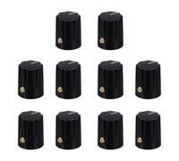 Cabilock Electric Guitar Knobs 10pcs Cylindrical Potentiometer Control Caps Black Tone Volume Effect Knobs for Guitar Pedals and Amplifiers