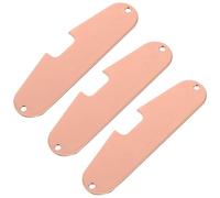 Cabilock Electric Guitar Pickup Base Plates 3Pcs Copper Single Coil Metal Plates for Bridge and Neck Positions Supporting Guitar Parts Replacement