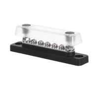 Cabilock Electrical Busbar Terminal Block with Studs High Load Power Distribution Kit for Cars Boats Rvs Secure Screw Connections Black Base with Cover for Stable Wiring Management