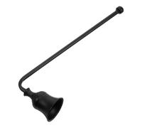 Cabilock Elegant Black Aluminium Candle Snuffer with Long Handle, Smokefree Solution and Protective Cap, Handheld Wick Flame Extinguisher for Romantic Dinner and Daily Use