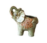 Cabilock Elephant succulent flower pot cute plant ceramic planter small pots for succulents animal planter pots plant pots plants pots indoor Plant Container ceramic pot miniature ceramics