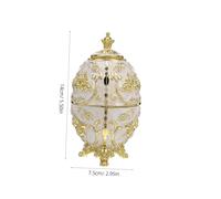 Cabilock Embossed Toothpick Dispenser Automatic Push-button Press-type Holder with Gold White Rose Design Refillable Plastic Container for Kitchen Countertop Dining Table Weddings Parties