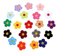 Cabilock Embroidery Heart and Flower Patches 40Pcs for Clothes Decoration and Sewing Mending