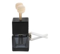 Cabilock Empty Car Essential Oil Diffuser Bottle with Vent Clip, Glass Perfume Air Freshener for Automotive Aromatherapy, Refillable Car Air Freshener Vent Ornament