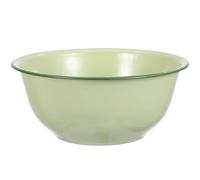 Cabilock Enamel Bowl Old-Fashioned Deepen Basin Vintage Thicken Mixing Bowl Food Noodle Storage Soup Server Salad Mixing Basin Colored Enamelware, 20cm