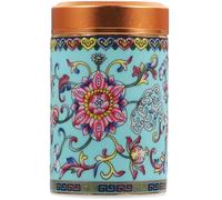 Cabilock Enamel Tea Canister Ceramic Loose Leaf Storage Jar 80Ml Airtight Compact Tea Tin for Kitchen Home Travel