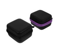 Cabilock Essential Oil Storage Bags 2pcs Portable 7-Grid 5ml Bottle Holders Travel Pouches with Lanyard Shockproof Case for Aromatherapy and Beauty Care