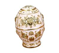 Cabilock European Style Acrylic Toothpick Can with Press Button Portable Toothpick Holder and Cotton Swab Case Small Transparent Storage Box for Home Travel Chic Golden and White Design