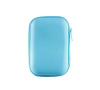 Cabilock EVA Storage Case for Data Cable and Headset Storage Box with Inner Mesh Pockets, Sturdy Hard Shell Organizer for Electronics Accessories and Travel, 2 Pieces Random Colour