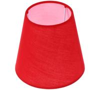 Cabilock Fabric Lamp Shade Wall Light E14 Base Red Cloth Cover 14X13X9Cm Suitable for Bathroom and Living Room Fixtures
