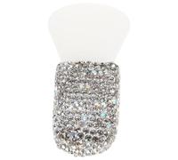 Cabilock Face Mask Applicator Silicone Sleek Ergonomic Design for Precise Mud Mask Application for Skincare Routine Rhinestone Handle Adds Elegance Travel-friendly for Go Use