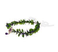 Cabilock Fairy Crown Floral Bohemian Headpiece Handmade Water Drop V-shape Wedding Hair Accessory for Brides Bridesmaids Flower Photography Prop Elegant Rustic Celebration