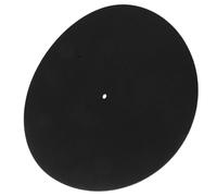 Cabilock Felt Turntable Platter Mat for Vinyl Record Player, Black Non-slip Design Felt Slipmat Protecting Records Sturdy Material, for Dj and Home Listening