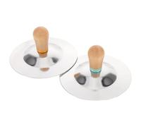 Cabilock Finger Cymbals for Small Percussion Instrument with Handle Easy to Master Music for Boys for Group Play and Early Music Education