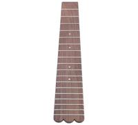 Cabilock Fingerboard Ukulele Part Ukulele Replacement with 18 Frets Wooden That Will Not Hurt Hands Brown and 3mm White Inlay Dots Sturdy Repair and Upgrade